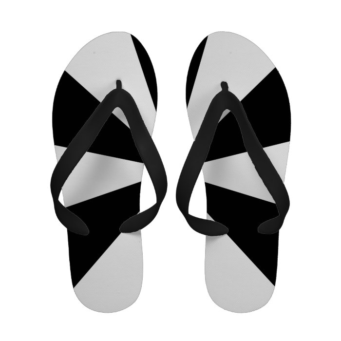 Black and white triangles flip flops