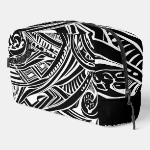 Black And White Tribal Abstract Dopp Kit