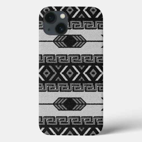 Black And White Tribal Aztec Pattern iPad Air Case