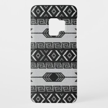 Black And White Tribal Aztec Pattern Phone Case by macdesigns2 at Zazzle