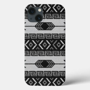 Black And White Tribal Aztec Pattern Phone Case