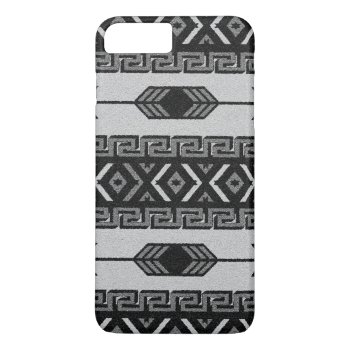Black And White Tribal Aztec Pattern Phone Case by macdesigns2 at Zazzle