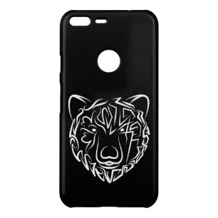 Black and White Tribal Bear Uncommon Google Pixel XL Case