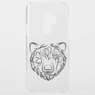 Black and White Tribal Bear Uncommon Samsung Galaxy S9 Plus Case