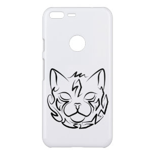 Black and White Tribal Cat Uncommon Google Pixel XL Case
