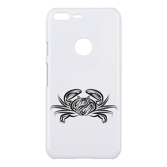 Black and White Tribal Crab Uncommon Google Pixel XL Case (Back)