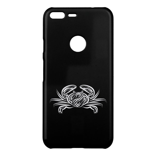 Black and White Tribal Crab Uncommon Google Pixel XL Case (Back)