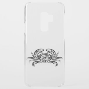 Black and White Tribal Crab Uncommon Samsung Galaxy S9 Plus Case