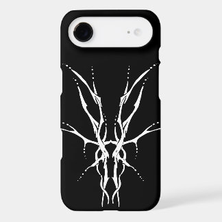 Black and White Tribal Deer Skull Hunting Design iPhone 17 Air Case