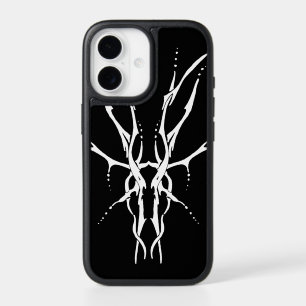 Black and White Tribal Deer Skull Hunting Design iPhone 17 Case