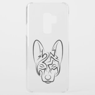 Black and White Tribal Dog Uncommon Samsung Galaxy S9 Plus Case