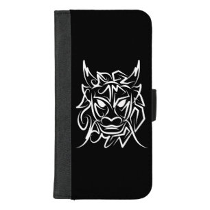 Black and White Tribal Dragon iPhone 8/7 Plus Wallet Case