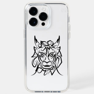 Black and White Tribal Dragon Speck iPhone 14 Pro Max Case