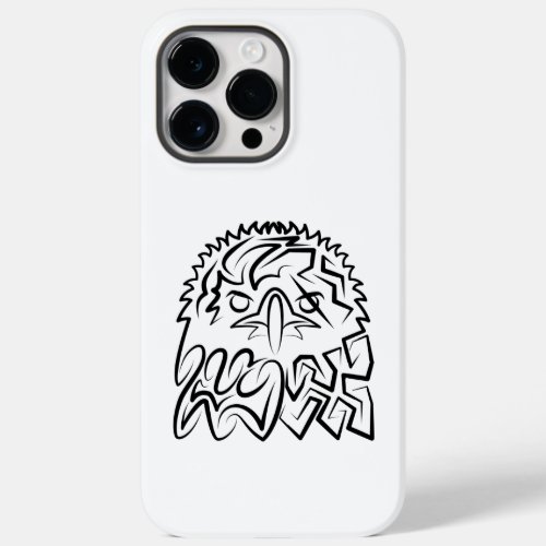 Black and White Tribal Eagle Case_Mate iPhone 14 Pro Max Case