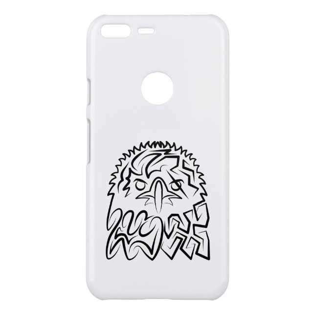 Black and White Tribal Eagle Uncommon Google Pixel XL Case (Back)