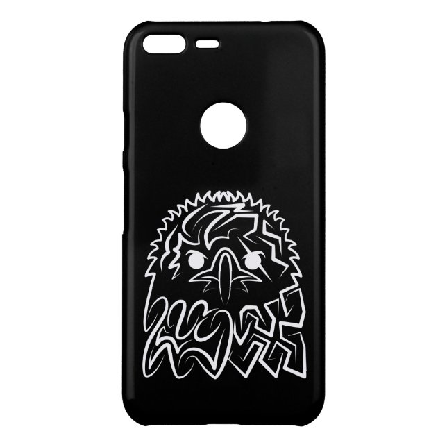 Black and White Tribal Eagle Uncommon Google Pixel XL Case (Back)