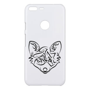 Black and White Tribal Fox Uncommon Google Pixel XL Case