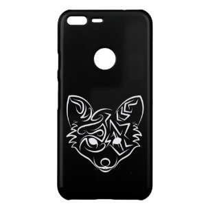 Black and White Tribal Fox Uncommon Google Pixel XL Case