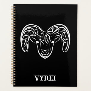 Black and White Tribal Goat / Sheep Planner