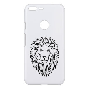Black and White Tribal Lion Uncommon Google Pixel XL Case