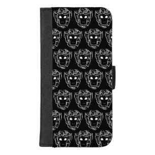 Black and White Tribal Monkey iPhone 8/7 Plus Wallet Case