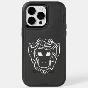 Black and White Tribal Monkey OtterBox iPhone 14 Pro Max Case