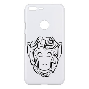 Black and White Tribal Monkey Uncommon Google Pixel XL Case