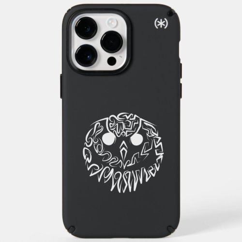 Black and White Tribal Owl Speck iPhone 14 Pro Max Case