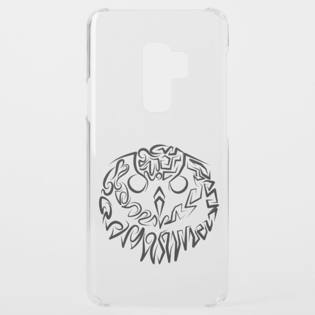 Black and White Tribal Owl Uncommon Samsung Galaxy Case (Back)