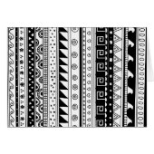 Black and white Tribal pattern (Front Horizontal)