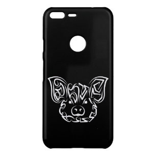 Black and White Tribal Pig Uncommon Google Pixel XL Case