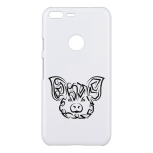 Black and White Tribal Pig Uncommon Google Pixel XL Case