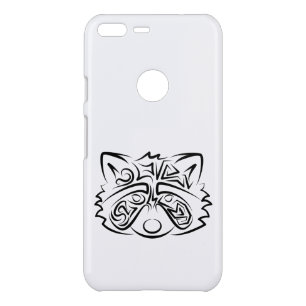 Black and White Tribal Raccoon Uncommon Google Pixel XL Case