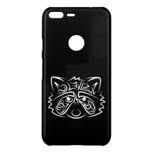 Black and White Tribal Raccoon Uncommon Google Pixel XL Case
