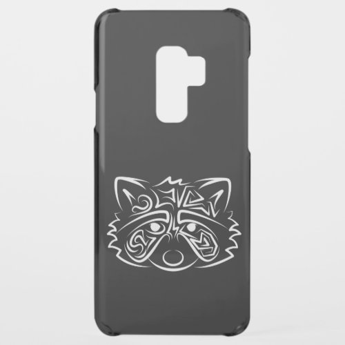 Black and White Tribal Raccoon Uncommon Samsung Galaxy S9 Plus Case