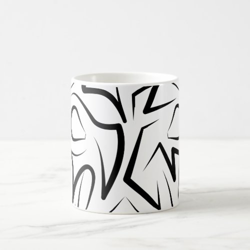 Black and White Tribal Rat Coffee Mug