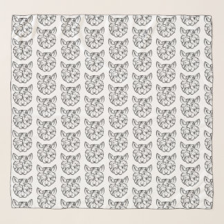 Black and White Tribal Rat Scarf