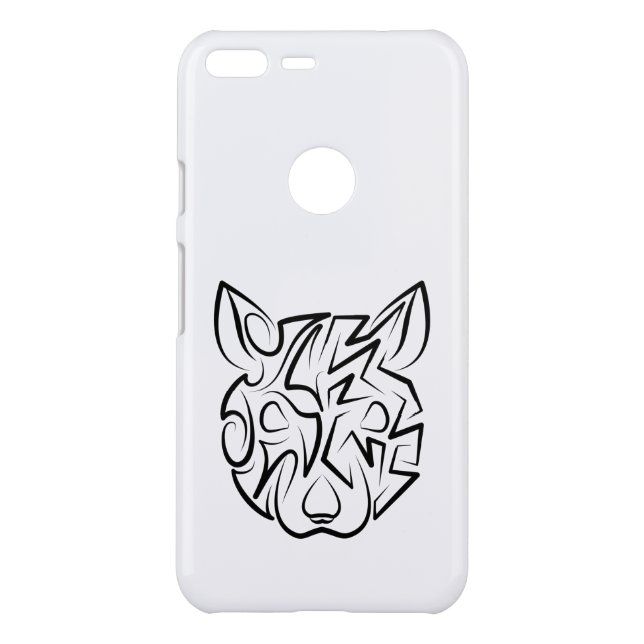 Black and White Tribal Rat Uncommon Google Pixel XL Case (Back)