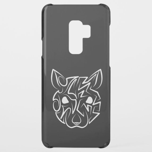 Black and White Tribal Rat Uncommon Samsung Galaxy Case (Back)