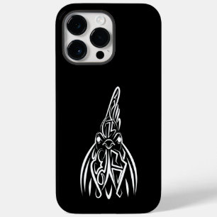 Black and White Tribal Rooster Case-Mate iPhone 14 Pro Max Case