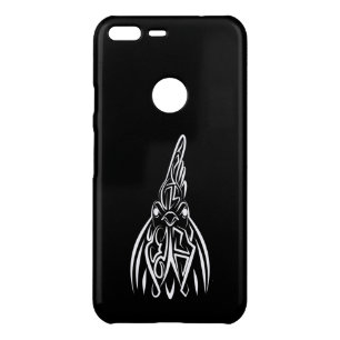 Black and White Tribal Rooster Uncommon Google Pixel XL Case