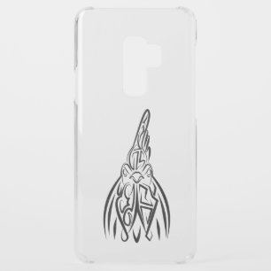 Black and White Tribal Rooster Uncommon Samsung Galaxy S9 Plus Case