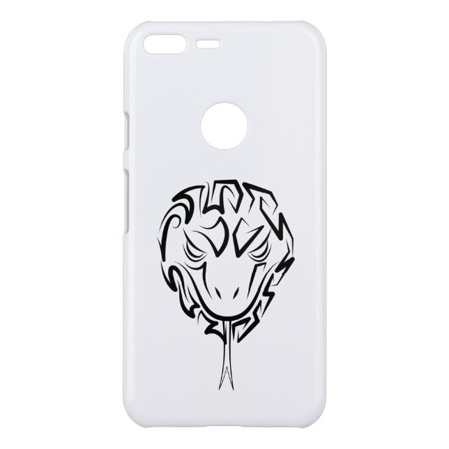 Black and White Tribal Snake Uncommon Google Pixel XL Case (Back)