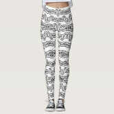 Tribal black and white Leggings by mmartabc