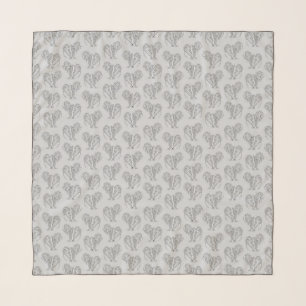 Black and White Tribal Tattoo Manatees Scarf