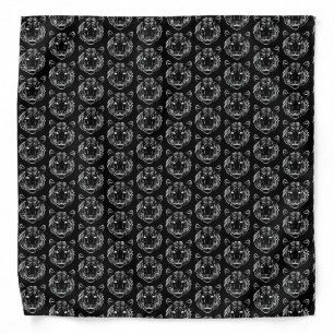 Black and White Tribal Tiger Bandana