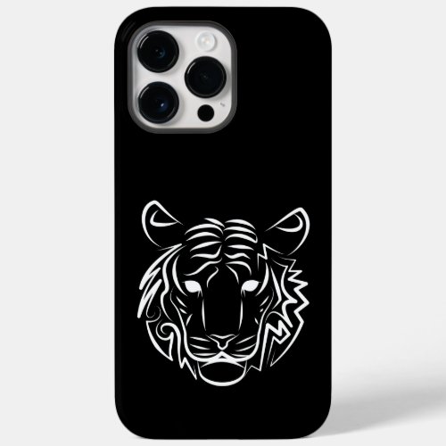 Black and White Tribal Tiger Case_Mate iPhone 14 Pro Max Case