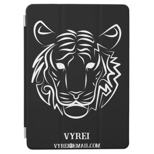 Black and White Tribal Tiger iPad Air Cover