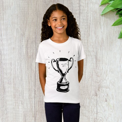 Black And White Trophy Girls T_Shirt