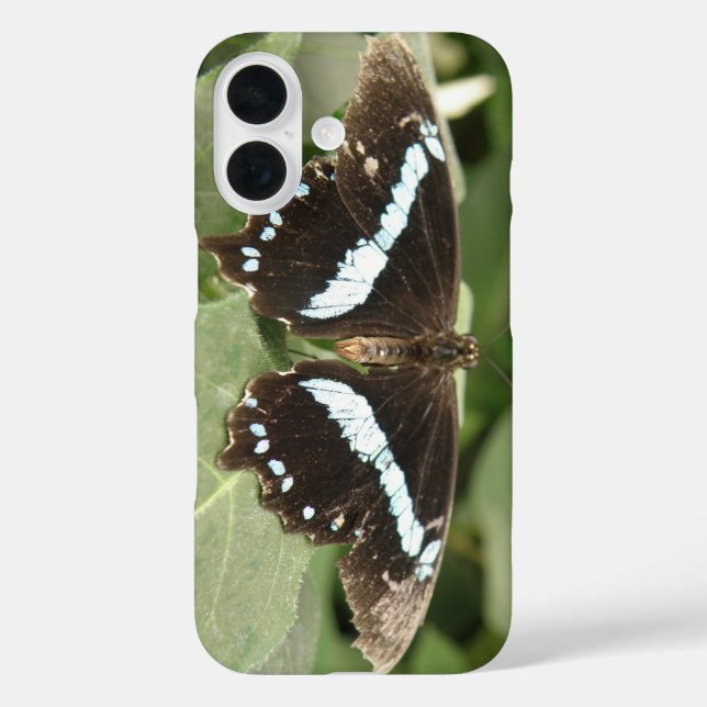Black and White Tropical Butterfly Case-Mate iPhone Case (Back)